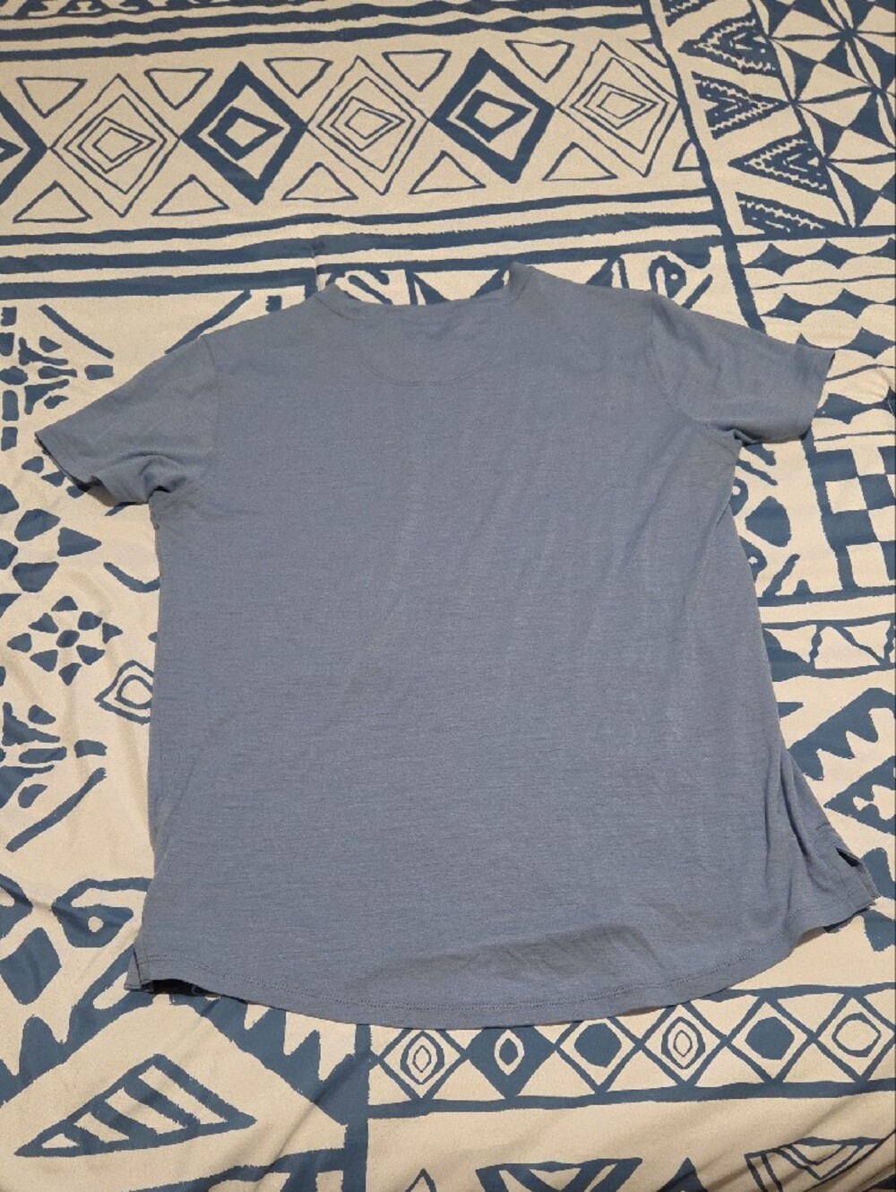 Patagonia Light Blue Women’s Short-Sleeve Tee with Thin Chest Stripe - Picture 4 of 4